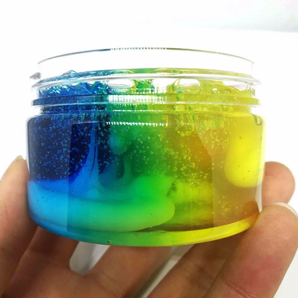2018NEW! пена Ясно пушистый слизь DIY Кристалл Lizun тесто анти стресс осадка игрушка