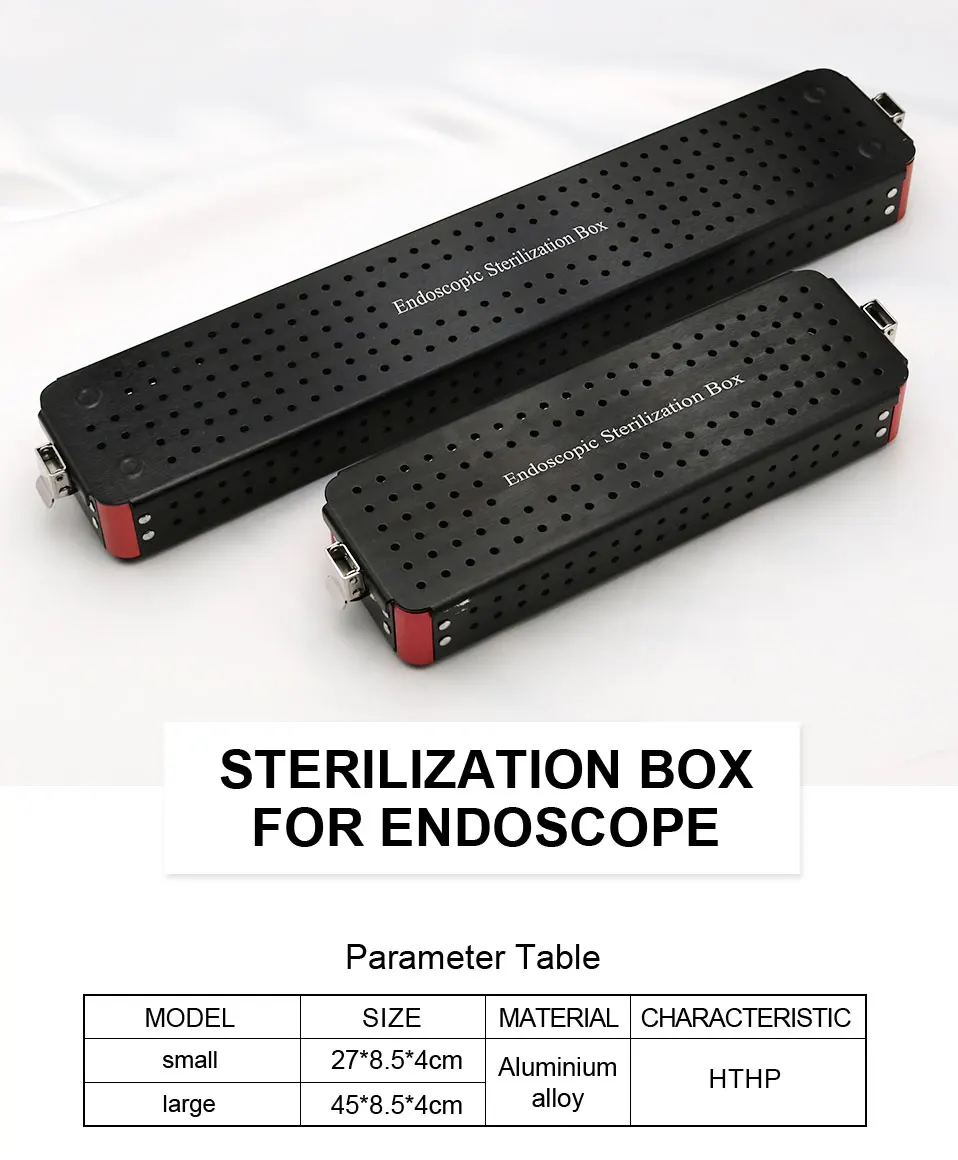 Алюминиевый сплав синус эндоскопа коробка для стерилизации высокой температуры и высокого давления хирургический инструмент коробка для стерилизации