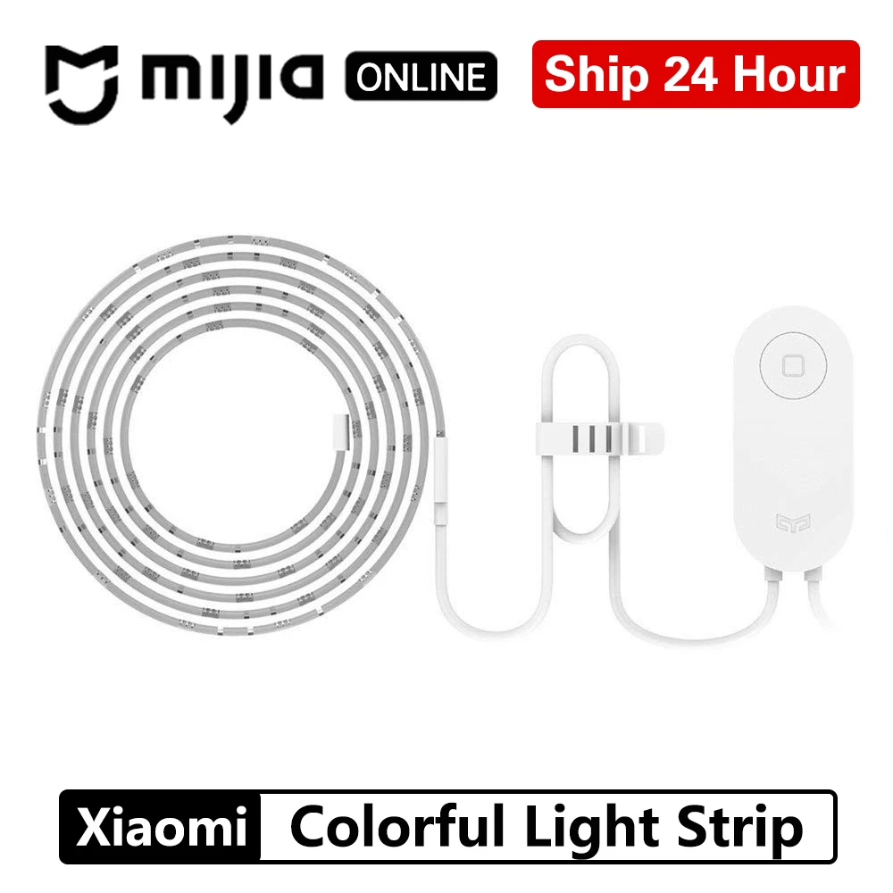 

Original Xiaomi Mi Yeelight smart light intelligent band WiFi APP Remote control LED Strip light extension version support seam
