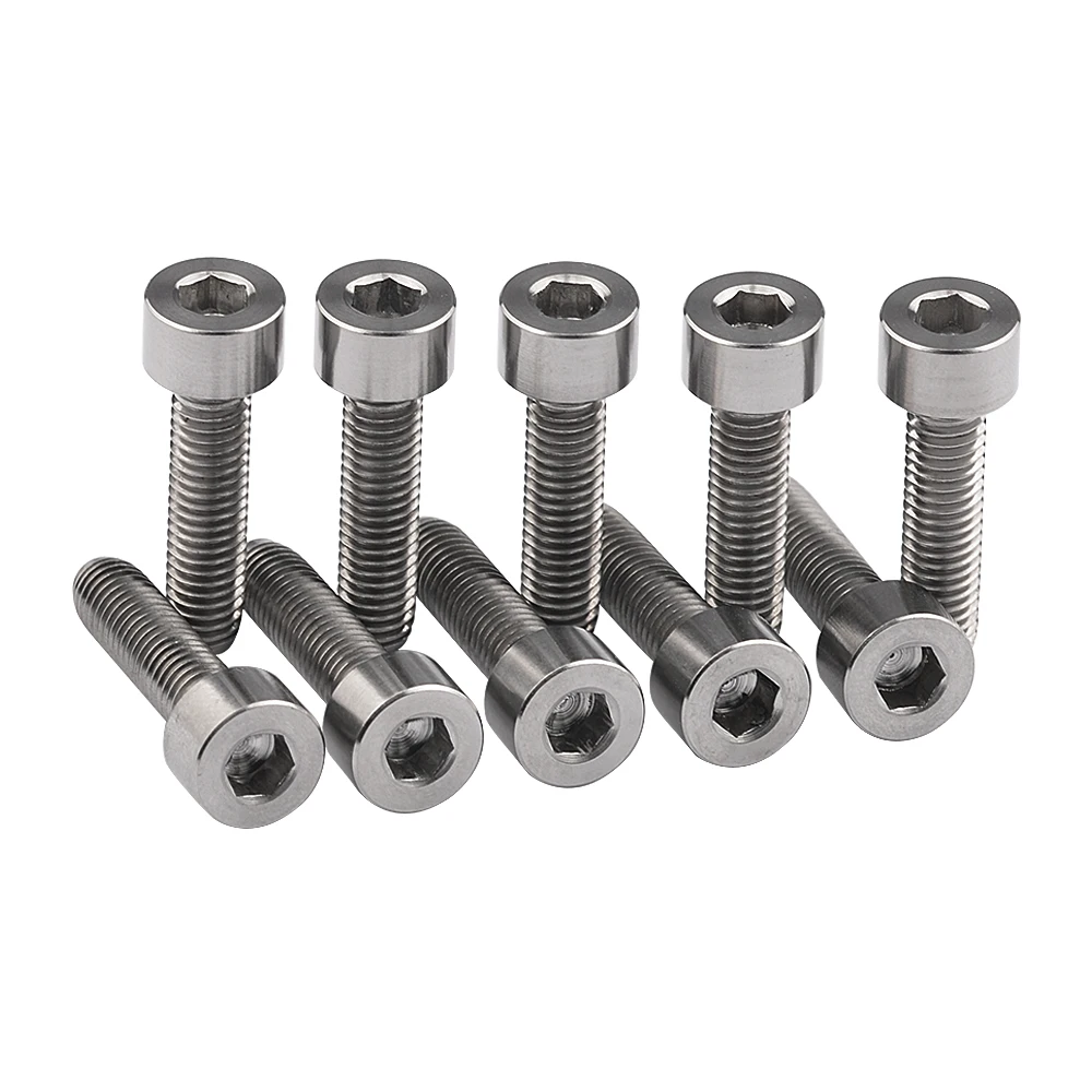 10pcs/lot M5 x 25mm Ti Titanium Bolts Screws Bolt for Bike Parts Bike ... - 10pcs Lot M5 X 25mm Ti Titanium Bolts Screws Bolt For Bike Parts Bike Stem M5