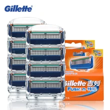 Original Gillette Fusion Men 5 Layer Shaver Razor Blade Replacement Head Manual Safety Shaving Blades 4/8pcs/box