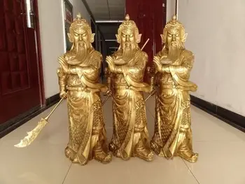 

A copper ornaments Guan Fortuna Wu Feng Shui lucky Home Furnishing Buddha house shop