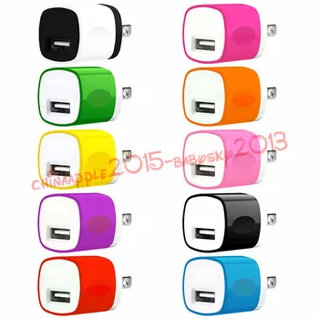

redbearlin New Dual Color Single 5Va 1A US Wall Charger For iPhone/Samsung Galaxy With High Quality Capacity 1A