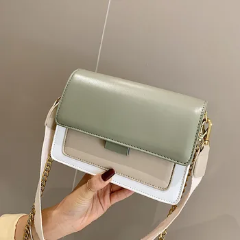 

Panelled Candy Color Handbags for Women 2 Straps Crossbody Bags for Women 2019 Black White Ladies Purese Handbags Messenger Bags