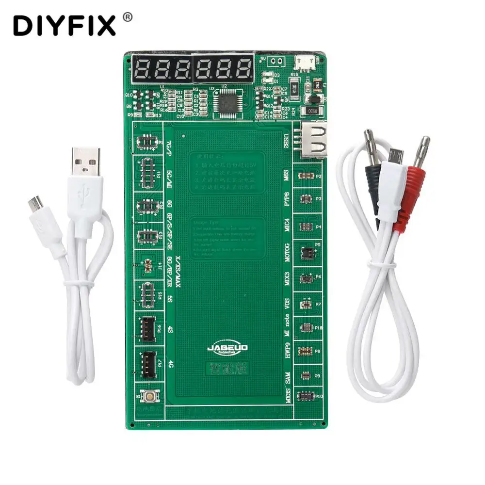 DIYFIX, плата для зарядки аккумулятора, тестовый прибор для Apple iPhone, samsung, xiaomi, huawei, Moto, Vivo, OPPO, Andriod Phone