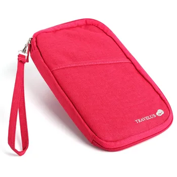 

Portable Travel Passport Cover Wallet Credit Card Bag Nylon Zipped ID Holder Storage Purse Organizer Clutch Money Bags AB@W3