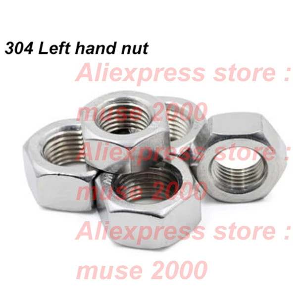 Nuts Plain Stainless Steel 10mm Thread uses 17mm Spanner Per 20 