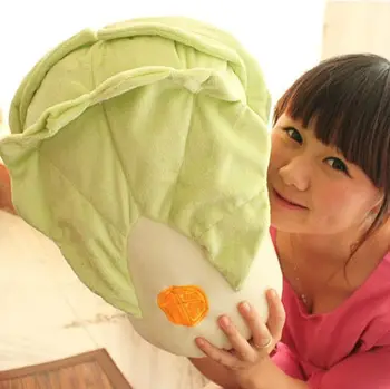 

Candice guo plush toy simulation plant soft pillow cushion vegetable cabbage wealth blessing birthday gift christmas present 1pc