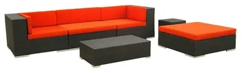 

All Weather Outdoor Rattan Furniture 6 Piece Patio Sofa Set