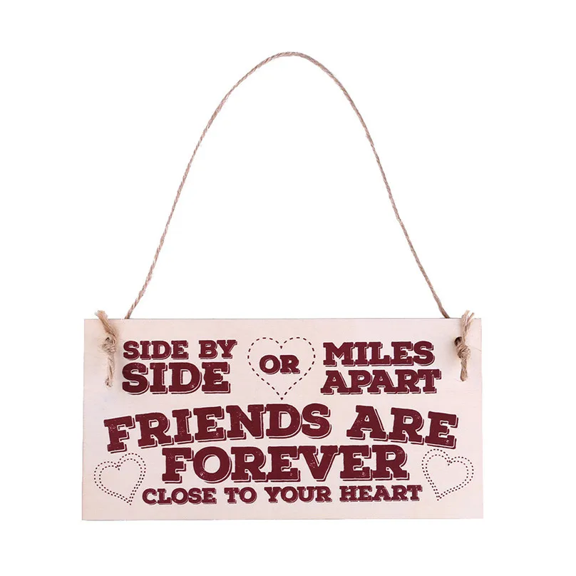 Sign Board Best Friend Friendship Gift Chic Spending Heart Thank You Decoration home Decor 2019 new hot sale #25j10 (6)