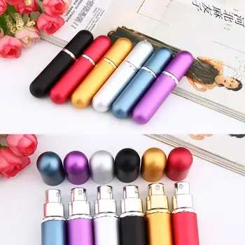 

New Mini Portable Aluminum Refillable Perfume Bottle With Spray Empty Cosmetic Containers With Atomizer For Traveler in stock