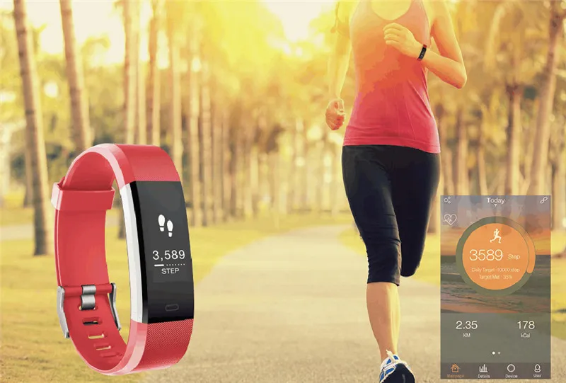 Fashion Smart Watch Dynamic Heart Rate Monitor Multiple Sport Pedometer for iOS Android Breathe Guide Remote Camera APP Download (11)