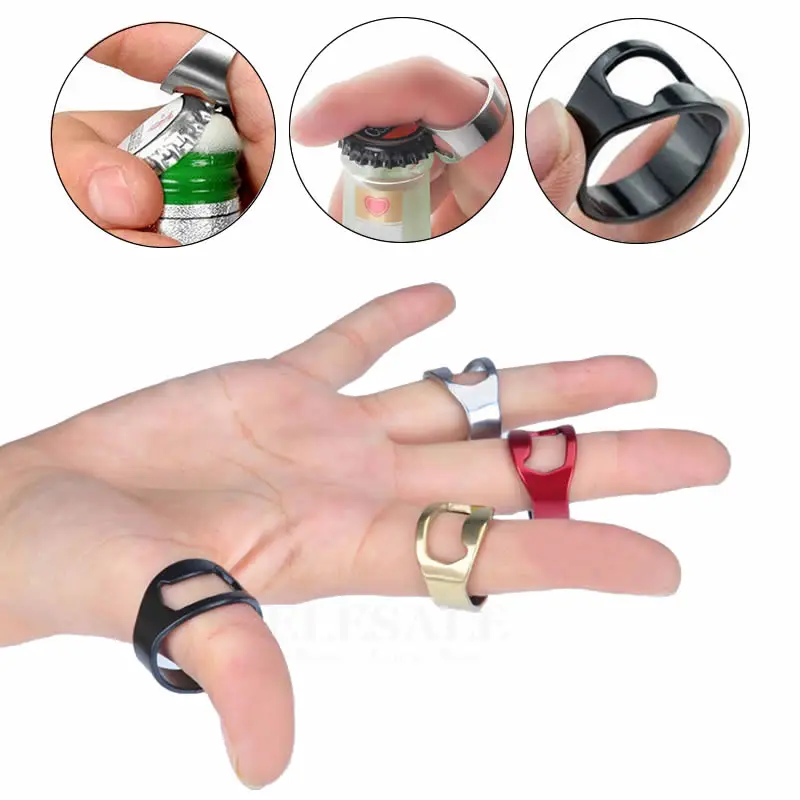 1 шт. портативный многофункциональный тактический палец кольцо открывалка для бутылок из нержавеющей стали волшебное кольцо для наружного EDC инструмент подарок