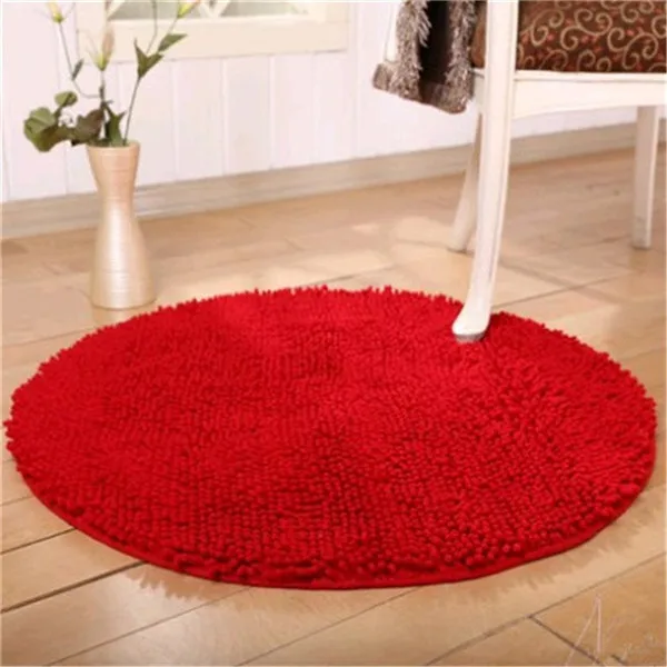 Free shipping 60x60cm Super Soft Comfortable Round Nonslip Microfiber