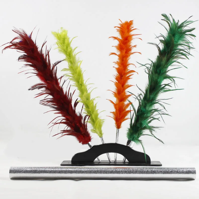 

Color Changing feather Duster Wand Appearing Color Change Flower Magic Tricks Magician Stage Illusion Gimmick Props Comedy Magia