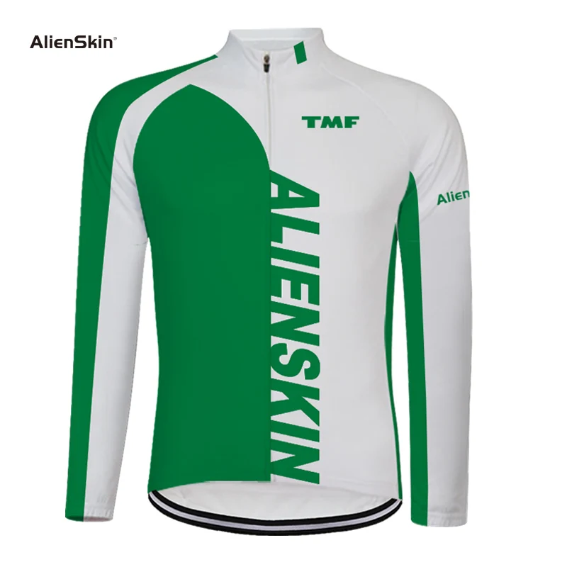

alienskin Men's Full Zipper Cycling Jersey Bicycle Bike Shirt Long Sleeves MTB Mountain bike Jerseys Clothing Wear 6572