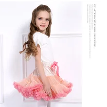 Милые летние детские юбки для танцев на год Детские шифоновые балетные юбки на день рождения для девочек балетная юбка-американка для балерины