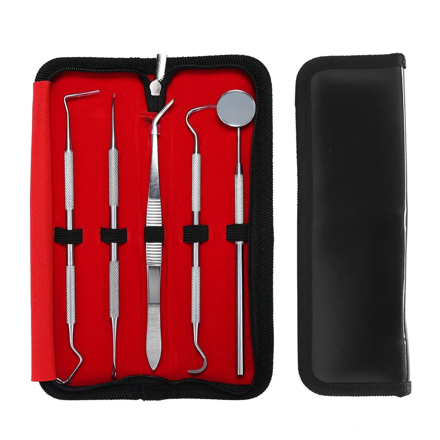 Stainless Steel Dentist Tools 5 Piece Set Dental Oral Care Home Set