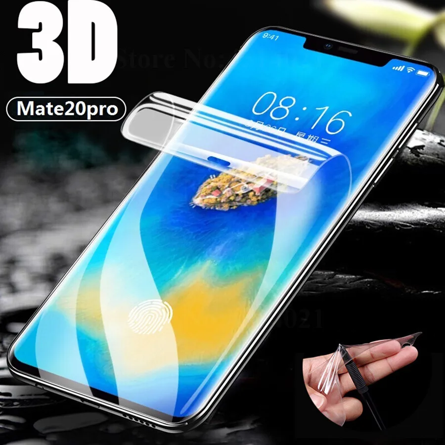 

2Pcs 3D Full Cover Screen Protector Soft TPU Film for Huawei Mate 20 P20 Pro Honor 8x Note 10 Nova 3 3i P Smart Plus Front Film