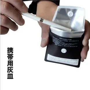 

High Quality Gentleman Style Portable Ashbag Pocket Ashtray Environmental Protection Ash Holders Free Shipping