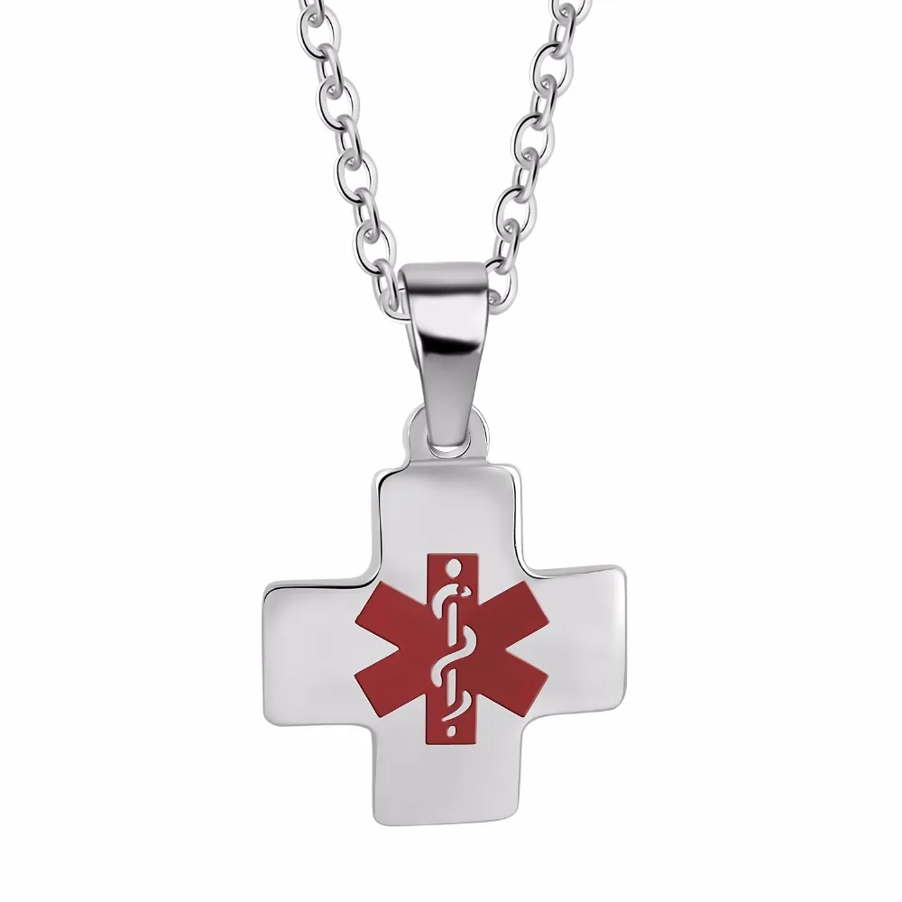 Stainless Steel Medical Id Necklace