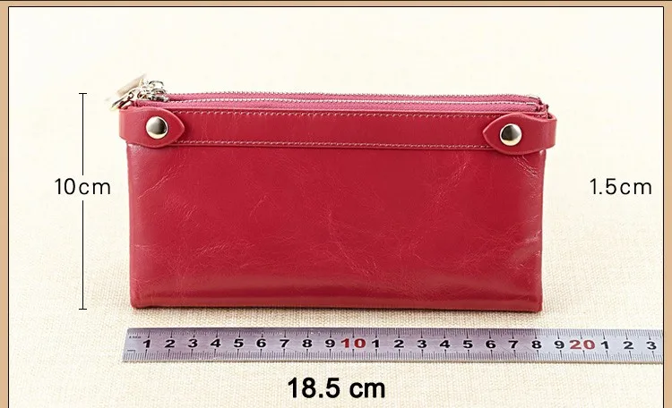 Moxi 2019 Твердый футляр из натуральной кожи Для женщин кошельки молнии с длинным Для женщин бумажник телефон сумка Кошельки, дизайнерские