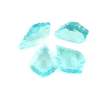 

Light Aquamarine Color 30pcs/Lot , 38mm Crystal Maple Leaf Prism Glass Chandelier Pendant Suncatcher For Lighting