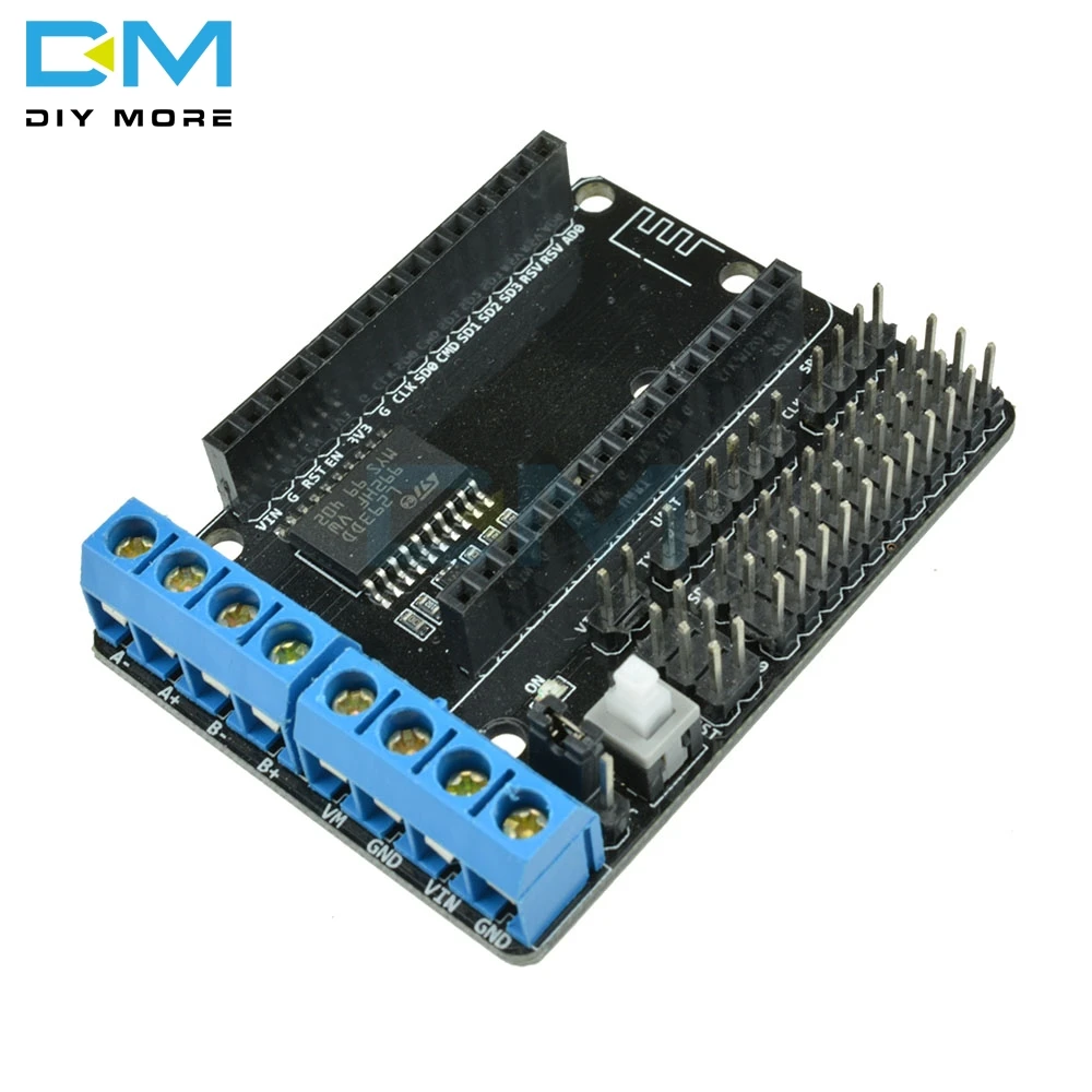 

L293D WIFI NodeMcu Motor Driver Shield Board For ESP8266 ESP-12E Dual High Power H Bridge Module For Arduino 4.5-36V L293 4W