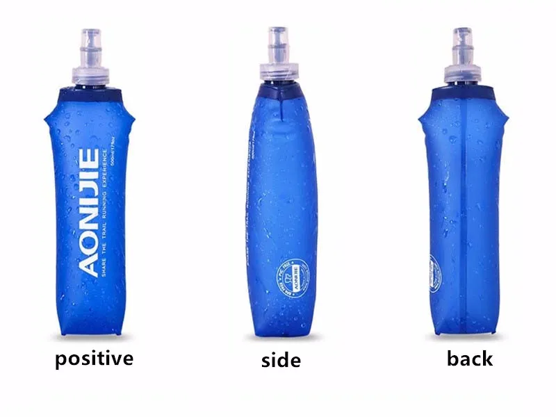 170 мл 200 мл 250 мл 350 мл 600 мл AONIJIE Беговая Спортивная велосипедная мягкая бутылка для воды складная термополиуретановая мягкая фляжка сумка для воды