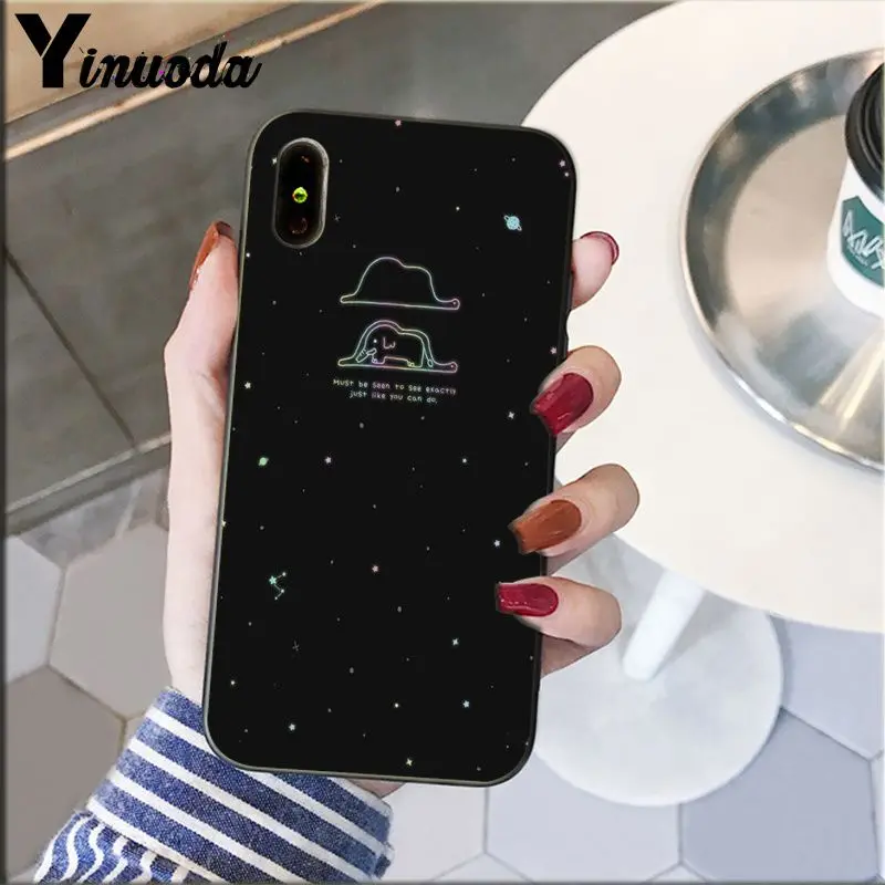 Yinuoda Милый Маленький принц лиса слон Роза шаблон сотовый телефон чехол для Apple iPhone
