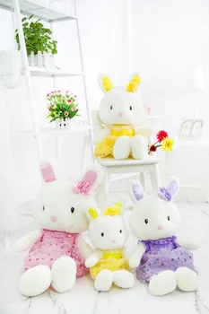 

Valentine's Day present beautiful lace skirt rabbit plush toy,soft throw pillow, birthday gift w5409