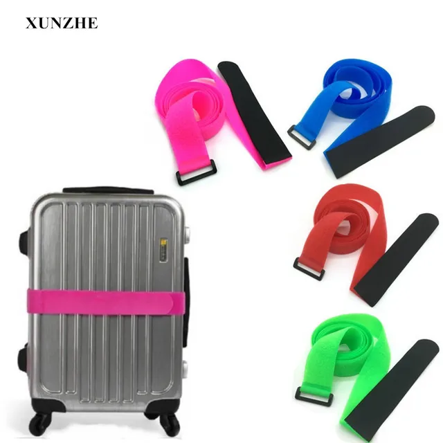 2Pcs Fastening tape Travel Luggage Elastic Band Luggage Cross Packing