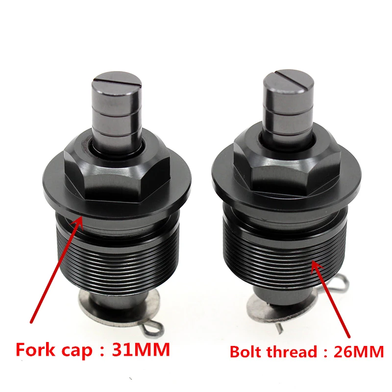 CNC Алюминий мотоцикл преднатяга и регулировки вилочные болты 31 мм Кепки для Honda CBR150/CBF150 мотоциклы аксессуары