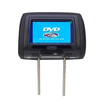

7 inch Car Video Player Seat Back Car Headrest Monitor Support DVD/USB/SD/IR/FM/Game 800*480 Resolution with Remote Controller
