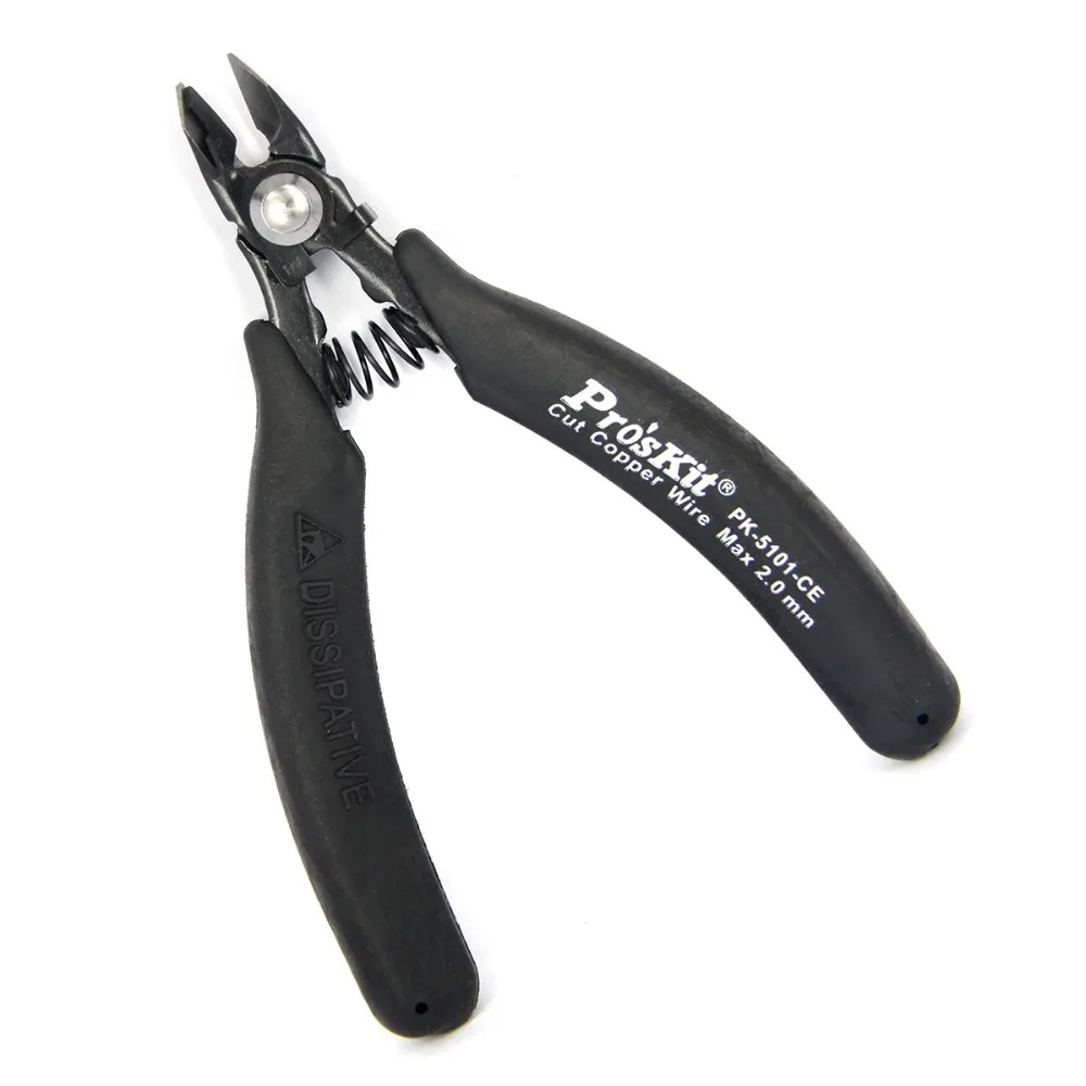 Free Shipping Proskit 1PK-5101-CE Electrician Diagonal Pliers Heavy Duty Cable Cutter Precision Electronic Nipper Hand Tools