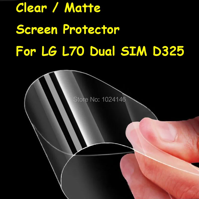 

New HD Clear / Anti-Glare Matte Screen Protector For LG Optimus L70 D325 Dual SIM Protective Film Guard With Cleaning Cloth