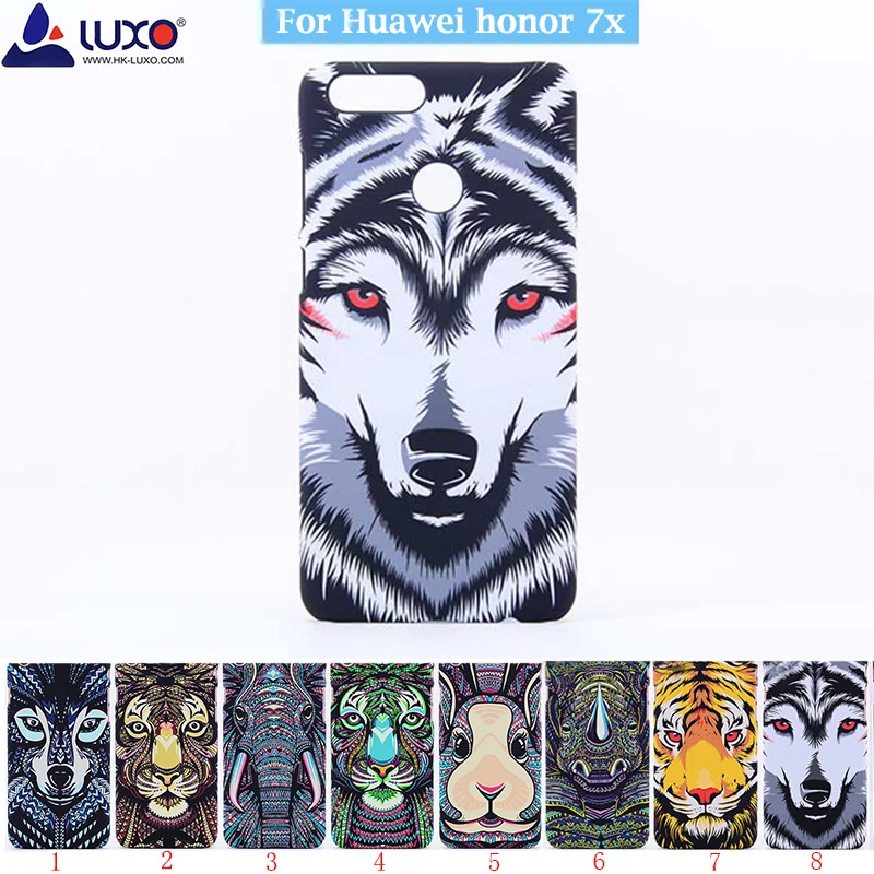 Оригинальный жесткий чехол Luxo для телефона Huawei Honor 7X с рисунком леса короля