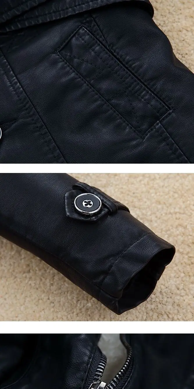 Jackets For Boy Faux Wool Coat For Boys Leather Jacket Children Kids Leather Jacket For Trench Coats Military Baby Clothes  6