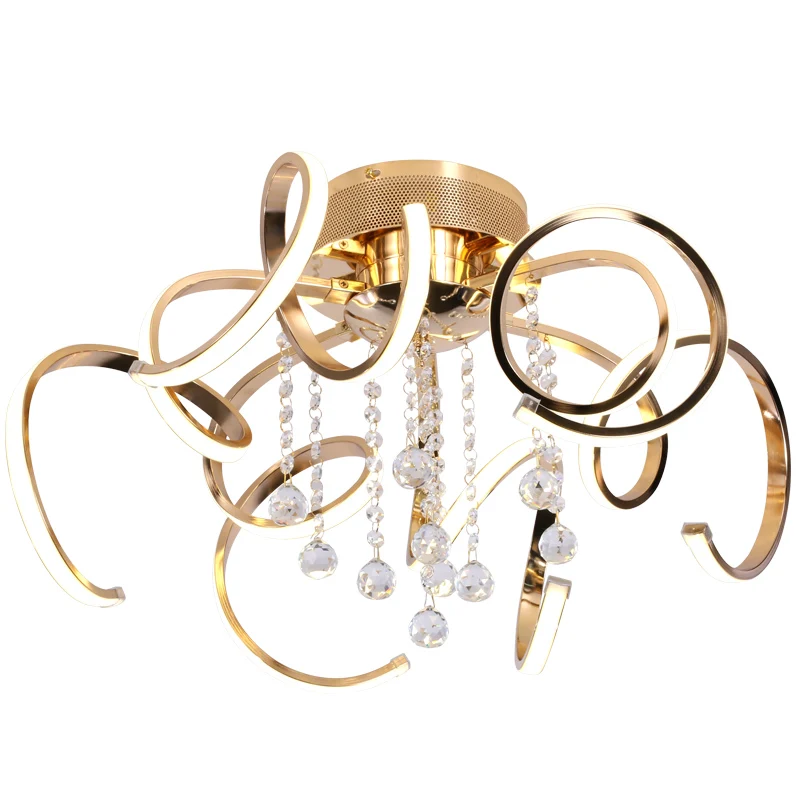 

Modern luxury art Led Luster Crystal Chandeliers bedroom lamp dining room Acrylic Chandelier lighting Fixture