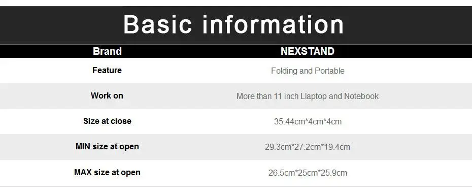 NEXSTAND K2 Портативная Складная портативная Регулируемая подставка для ноутбука держатель для ноутбука кронштейн