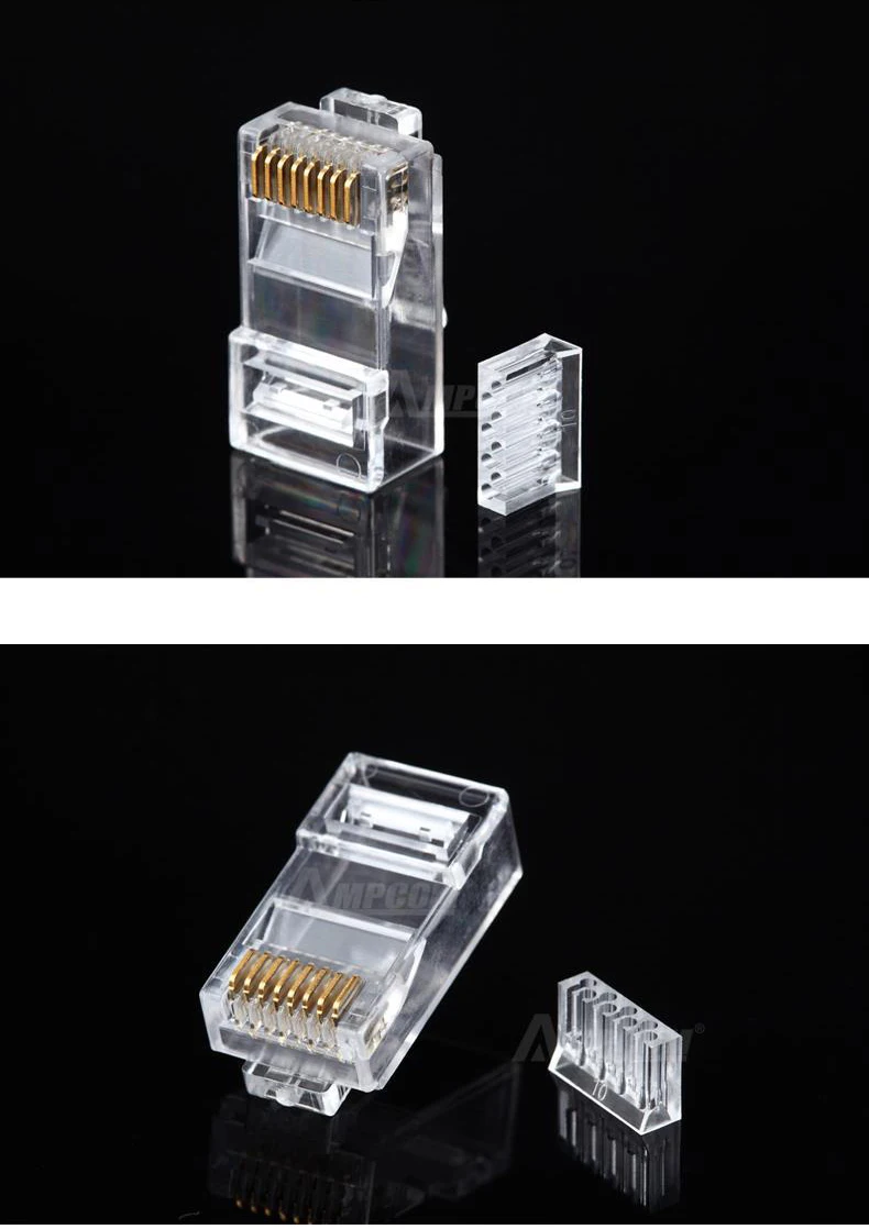 RJ45 разъем Cat6 ethernet кабель Разъем UTP 8P8C сеть модульная с проводом загрузки