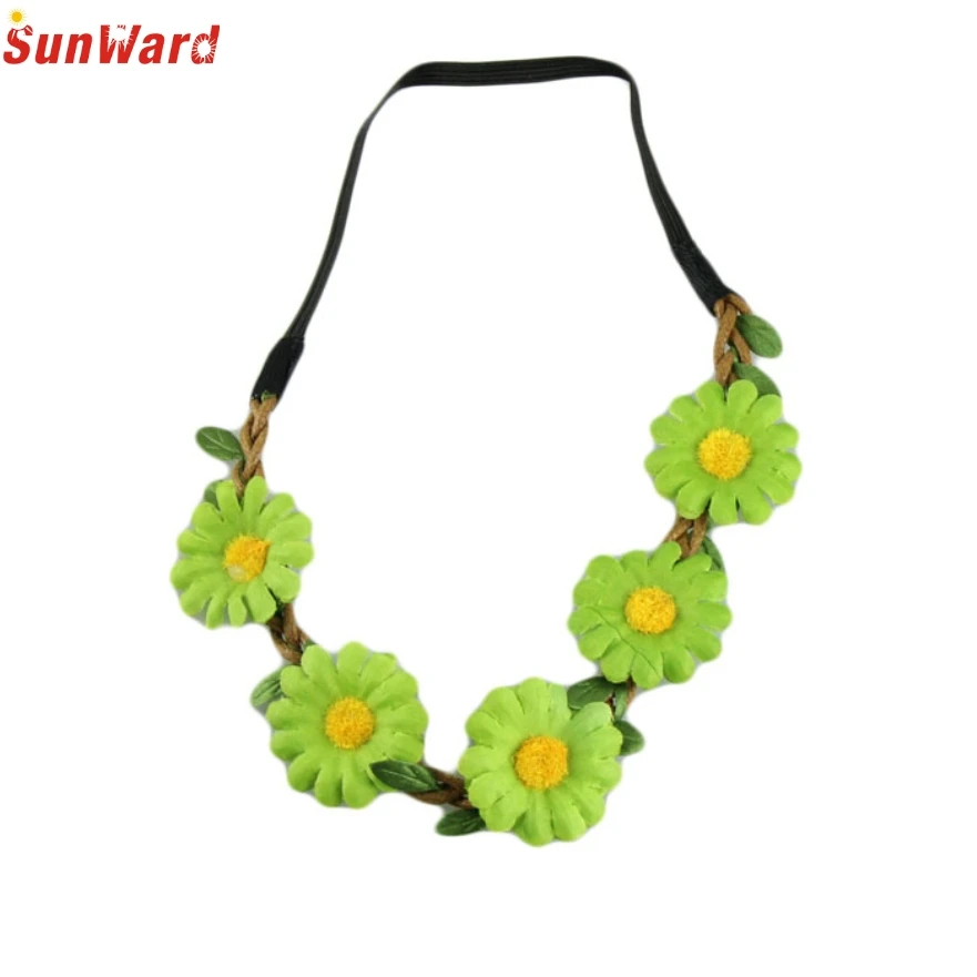 Trendy Style 2017 New Hot Sale Girl Flower Headbands Women Headwear Hair Wedding Flower Garland Wreath