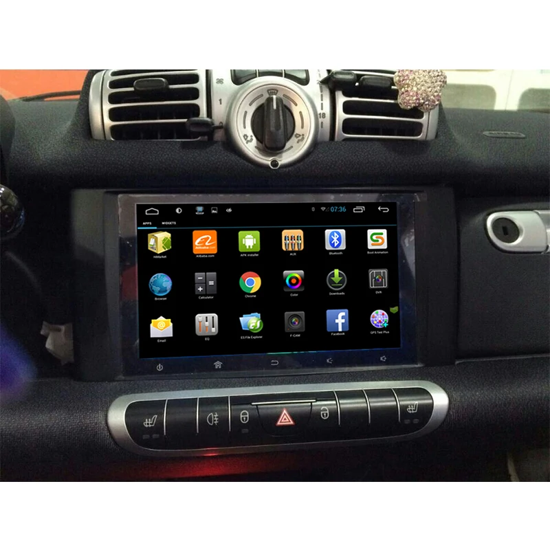 Top Aoluoya IPS RAM 2GB+32GB Android 7.1 CAR DVD GPS Player For Mercedes Benz Smart 2010 2011 2012 2013 2014 2015 Radio multimedia 1