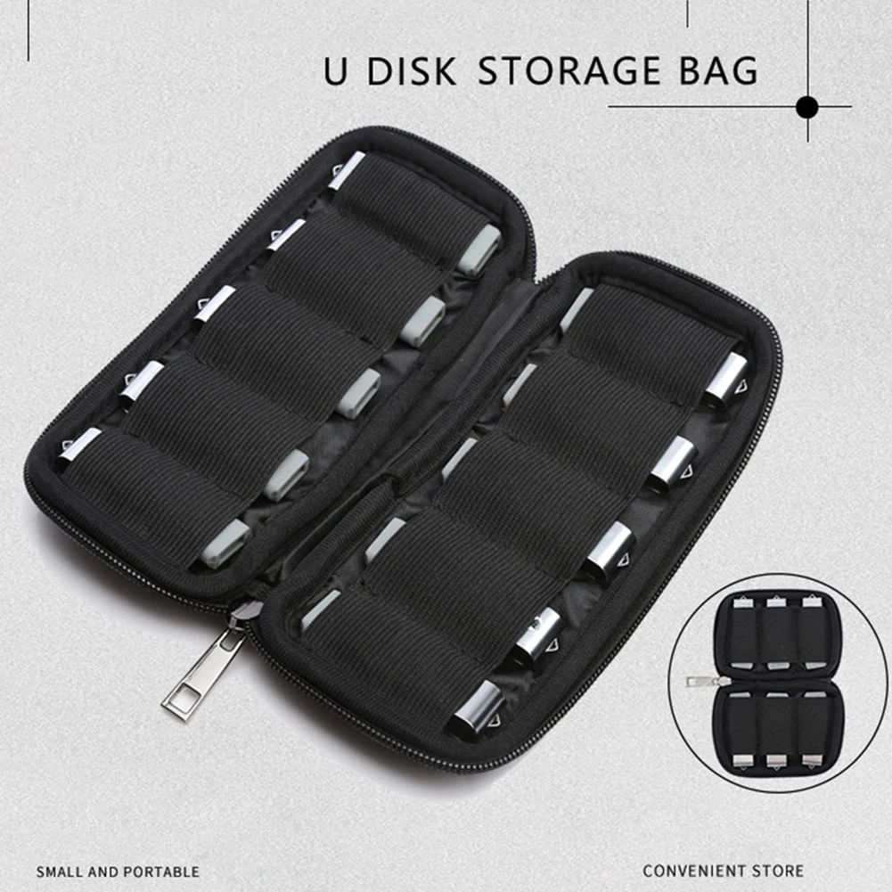 Чехол для хранения USB Защитный Прочный противоударный на Молнии Пылезащитный u-диск сумка держатель Органайзер для путешествий флеш-накопители портативный