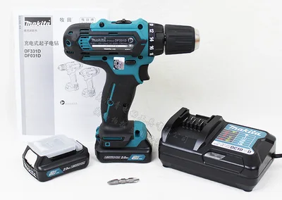 Япония Makita DF331DWAE/ME/YE зарядка дрель литиевая батарея дрель Электрический шуруповерт 30/14N. m - Цвет: DF331DWAE