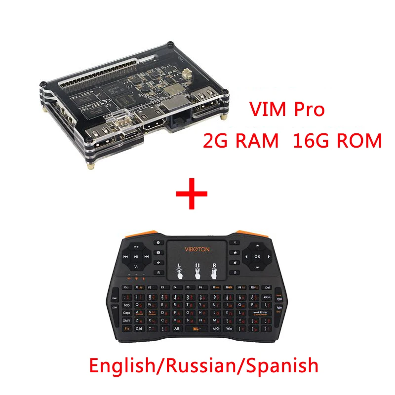 Khadas VIM Basic Pro с открытым исходным кодом Android ТВ коробка 4 ядра Amlogic S905X Octa core 2 г DDR3 Двойной Wi-Fi Bluetooth DIY телеприставки