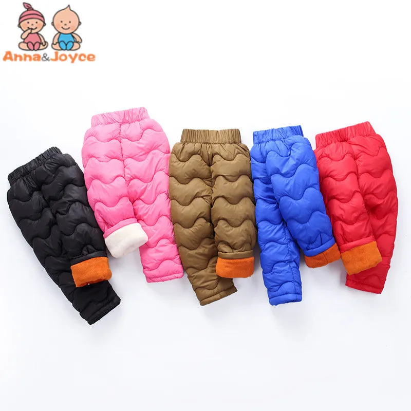 

Boys Pants Girls Leggings Children Pants Girls Winter Children Down Warm Trousers Baby Autumn kids Boys Child Clothes