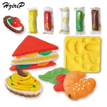HziriP DIY Цветная глина игрушечные наборы еда сэндвич безопасность пластик Моделирование инструмент для работы с глиной дети делать вид играть в обучение и образование игрушки