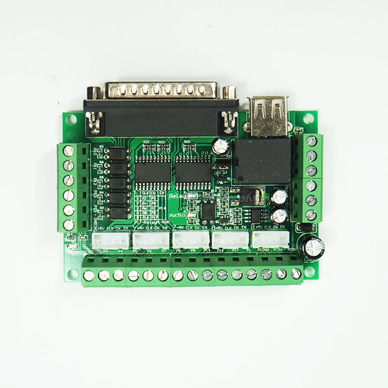 

Mach3 cnc milling machine 5 axis control card for stepper motor driver breakout interface board