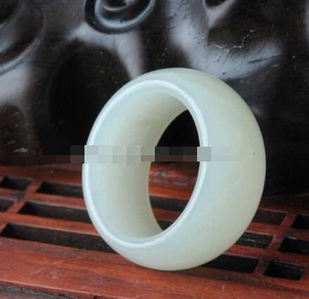 

2069 Certified Natural Hetian And nephrite Round Circle Ring 5.6